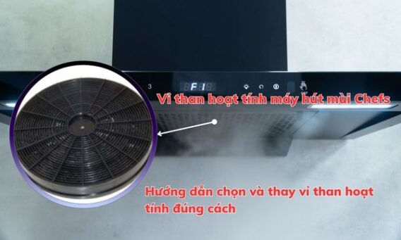 Vỉ than hoạt tính máy hút mùi Chefs